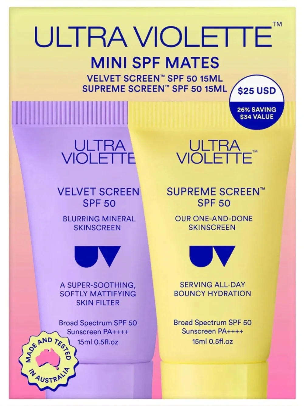 Ultra Violette  Mini SPF Mates Sunscreen Duo